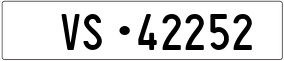Trailer License Plate